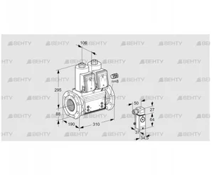 VCS780F05NNWR3B/PPPP/2-3- (88204673) Сдвоенный газовый клапан Kromschroder