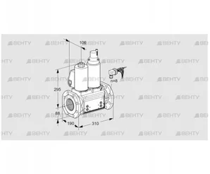 VCS780F05NLQLB/PPPP/PPPP (88207606) Сдвоенный газовый клапан Kromschroder