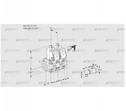 VCS1E15R/15R05NNWR/PP-3/1--3 (88103661) Сдвоенный газовый клапан Kromschroder