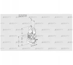 VAG1T-/15N/NQBK (88033819) Газовый клапан с регулятором соотношения Kromschroder