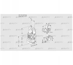 VAD1-/15R/NW-100B (88001160) Газовый клапан с регулятором давления Kromschroder