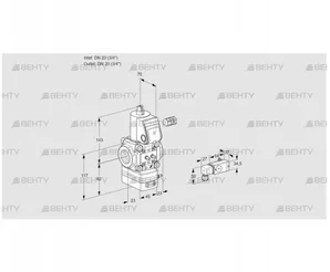 VAD120R/NW-100A (88008341) Газовый клапан с регулятором давления Kromschroder