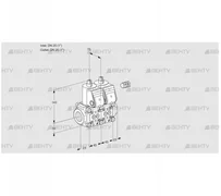 VCS1E25R/25R05NNWR/PPPP/PPPP (88100046) Сдвоенный газовый клапан Kromschroder