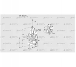 VAG120R/NWAE (88024589) Газовый клапан с регулятором соотношения Kromschroder