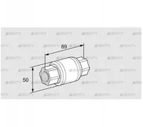 GRS 20R (03150668) Обратный газовый клапан Kromschroder