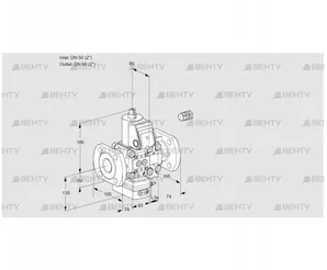 VAD3E50F/50F05D-50VWR/PP/PP (88106243) Газовый клапан с регулятором давления Kromschroder