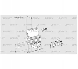 VCG3E50R/50R05NGKWL/MMPP/2--2 (88103415) Клапан с регулятором соотношения Kromschroder