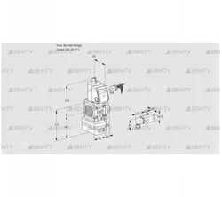 VAD1-/25R/NW-50A (88000374) Газовый клапан с регулятором давления Kromschroder