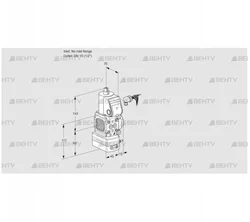 VAD1-/15R/NW-100B (88008874) Газовый клапан с регулятором давления Kromschroder