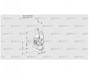 VAD1T-/20N/NQ-50A (88003188) Газовый клапан с регулятором давления Kromschroder