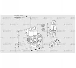 VCG2E40R/40R05FNGEVWL3/PPZS/2--3 (88100678) Клапан с регулятором соотношения Kromschroder