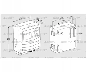 BCU460W8P6C0D0000K2E1-/LM400WF3O0E1- (88680220) Блок управления горением Kromschroder