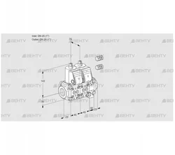 VCS1E25R/25R05NNVWR3/PPPP/PPPP (88101735) Сдвоенный газовый клапан Kromschroder