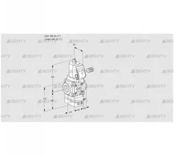 VAD125R/NWSR-100A (88010701) Газовый клапан с регулятором давления Kromschroder