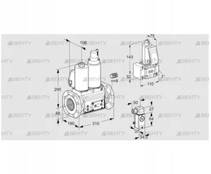 VCS780F05NLWL3E/P3PP/PPZ- (88207178) Сдвоенный газовый клапан Kromschroder