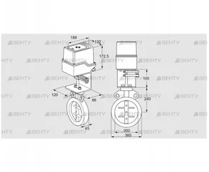 IDR300Z03A350AS/50-30H20E (88303570) Дроссельная заслонка Kromschroder