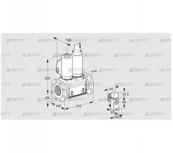 VCS7T80A05NLQSLB/PPPP/2-P3 (88207538) Сдвоенный газовый клапан Kromschroder