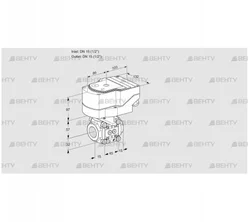 IFC1T15/15N05-08PPPP/20-60Q3E (88301446) Регулирующий клапан с сервоприводом Kromschroder