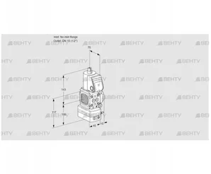 VAV1-/15R/NWBK (88034408) Газовый клапан с регулятором соотношения Kromschroder