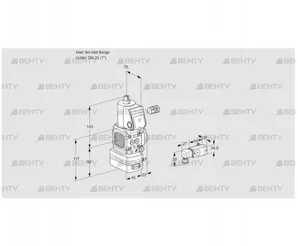 VAD1-/25R/NW-25A (88027746) Газовый клапан с регулятором давления Kromschroder