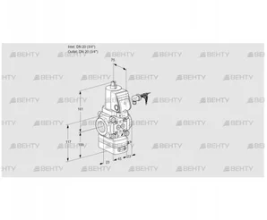 VAV120R/NWSRAK (88018912) Газовый клапан с регулятором соотношения Kromschroder