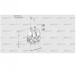 VCS1E25R/20R05FNNWR3/PPPP/PPPP (88101370) Сдвоенный газовый клапан Kromschroder