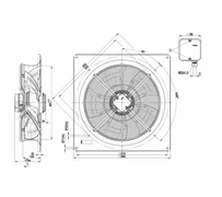 Осевой вентилятор ebmpapst W4E500GM0301
