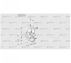 VAG120R/NQAE (88006673) Газовый клапан с регулятором соотношения Kromschroder