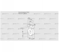 BVA40/25Z05H (88300839) Дроссельная заслонка Kromschroder