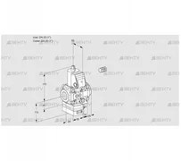 VAH2E25R/25R05HEVWR/PP/PP (88102370) Клапан с регулятором расхода Kromschroder