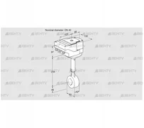 IBHS40Z01A/40A3AR10 (88301369) Дроссельная заслонка Kromschroder