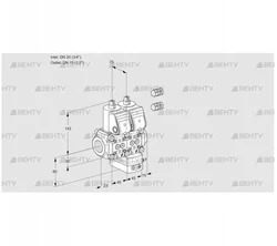 VCG1E20R/15R05NGEWR3/PPPP/PPPP (88102630) Клапан с регулятором соотношения Kromschroder