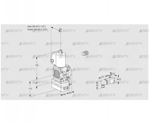 VAD2E40R/40R05FD-25WL/PP/2- (88106830) Газовый клапан с регулятором давления Kromschroder