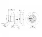 Центробежный вентилятор ebmpapst R3G250AH5201