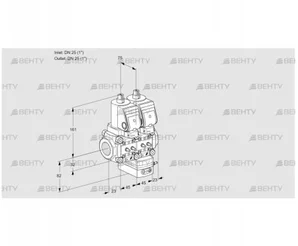 VCG1T25N/25N05NGAQGR/MMMM/PPPP (88102710) Клапан с регулятором соотношения Kromschroder