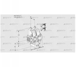 VCH1E25R/25R05FNHEVWR6/PPPP/PPPP (88105351) Клапан с регулятором расхода Kromschroder