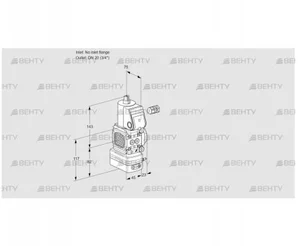 VAD1-/20R/NK-50A (88026428) Газовый клапан с регулятором давления Kromschroder