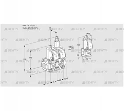 VCS1E15R/15R05NLWR/PPPP/PPBS (88101973) Сдвоенный газовый клапан Kromschroder