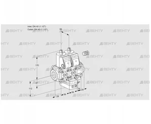 VCG2E40R/40R05NGEVWR/PPPP/PPPP (88102914) Клапан с регулятором соотношения Kromschroder