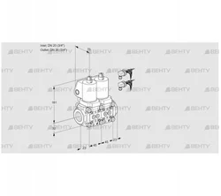 VCS1E20R/20R05NNWGL8/PPPP/MMMM (88106306) Сдвоенный газовый клапан Kromschroder