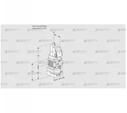 VAD1T-/15N/NQGR-25B (88033073) Газовый клапан с регулятором давления Kromschroder