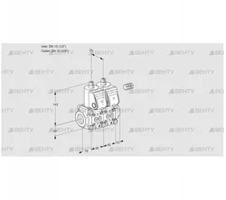 VCS1E15R/10R05NNWR/PPPP/PPPP (88105128) Сдвоенный газовый клапан Kromschroder