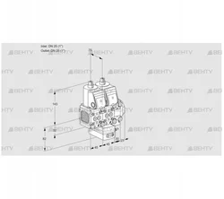 VCG1T25N/25N05FNGKVQR/PPPP/PPPP (88103995) Клапан с регулятором соотношения Kromschroder