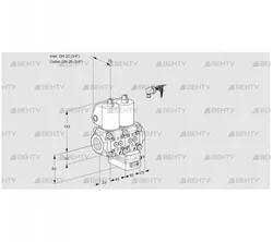 VCG1E20R/20R05NGEWL/PPPP/PPPP (88100665) Клапан с регулятором соотношения Kromschroder