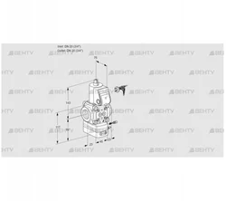 VAG120R/NWAE (88012712) Газовый клапан с регулятором соотношения Kromschroder