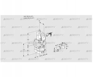 VAD120R/NW-100A (88005105) Газовый клапан с регулятором давления Kromschroder