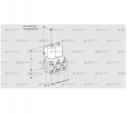 VCS1E20R/20R05NNQSL/PPPP/PPPP (88102684) Сдвоенный газовый клапан Kromschroder