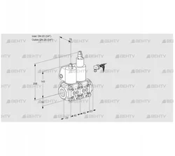 VCS1E20R/20R05NLWL/PPPP/MMPP (88103513) Сдвоенный газовый клапан Kromschroder