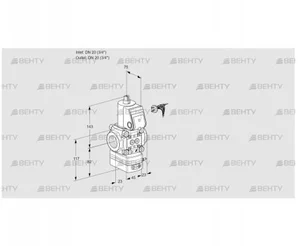 VAD120R/NW-100A (88034409) Газовый клапан с регулятором давления Kromschroder