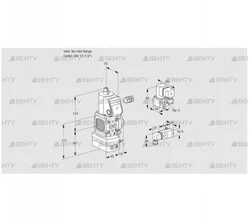 VAD1-/15R/NW-100B (88003023) Газовый клапан с регулятором давления Kromschroder